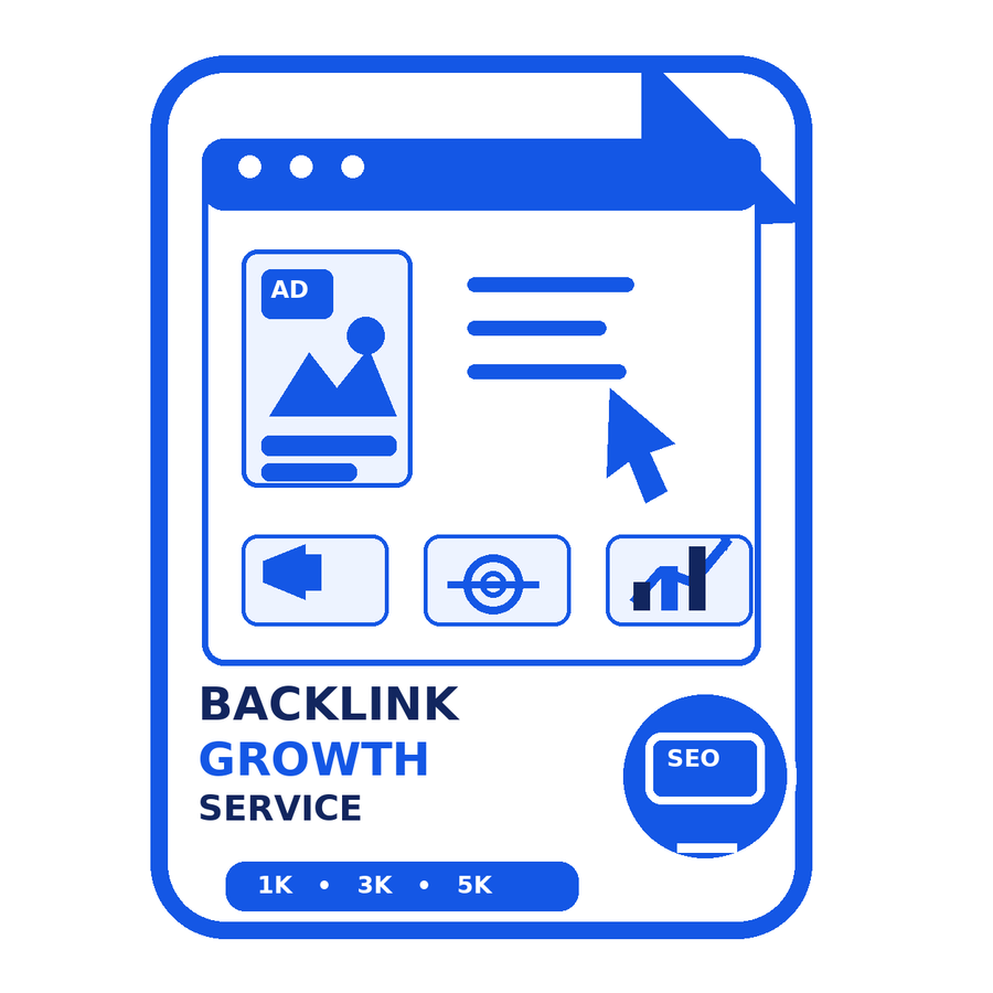SwiftTechHub Backlink Growth Service illustration showing SEO backlink packages