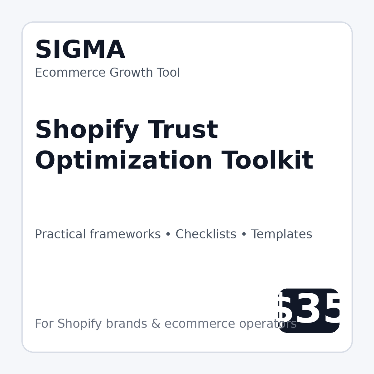 Sigma ecommerce growth digital tool